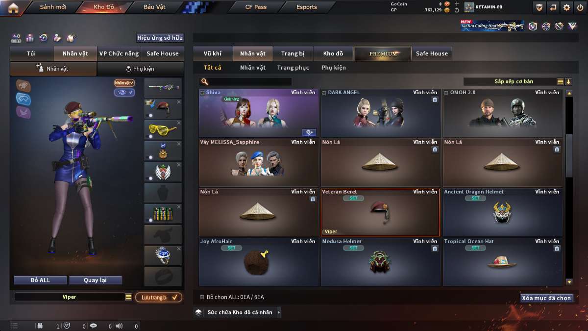 shop acc cf uy tin gia re